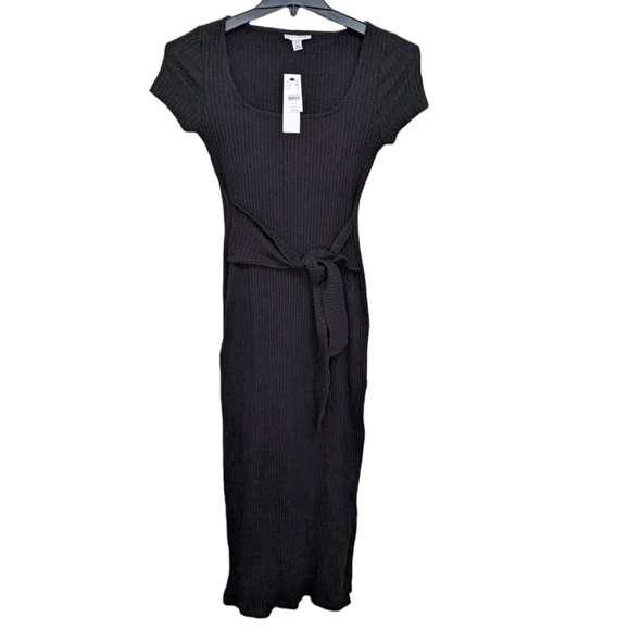 Topshop Dresses & Skirts - Topshop Rib Knit Tie Waist Maxi Dress Size 6 New With Tags